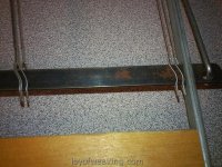 What to look for in used looms: rust on the heddle bars